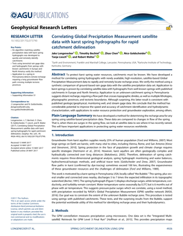 Correlating Global Precipitation Measurement Satellite Data With