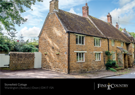 Stonesfield Cottage Wardington | Banbury | Oxon | OX17 1SA