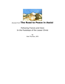 Excerpt from the Road to Peace in Assisi