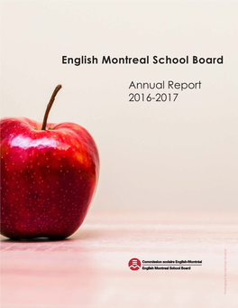 English Montreal School Board Annual Report 2016-2017