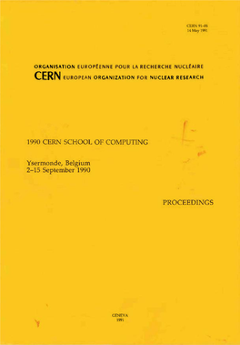1990 Cern School of Computing