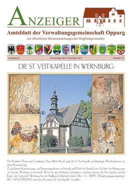 Die St. Veit-Kapelle in Wernburg
