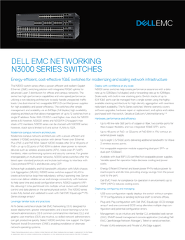 Dell Emc Networking N3000 Series Switches