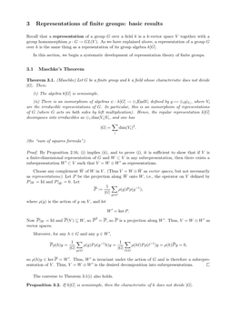 3 Representations of Finite Groups: Basic Results