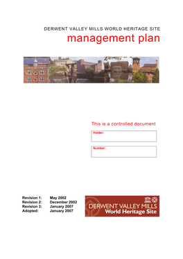 Management Plan