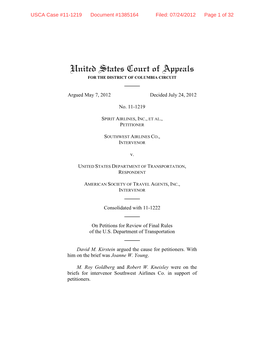 Spirit Airlines V. DOT.Pdf