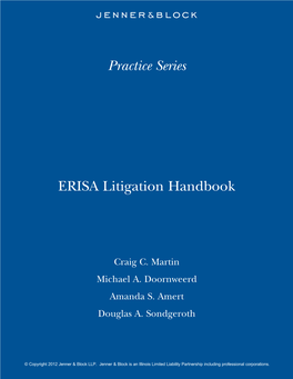 ERISA Litigation Handbook Practice Series