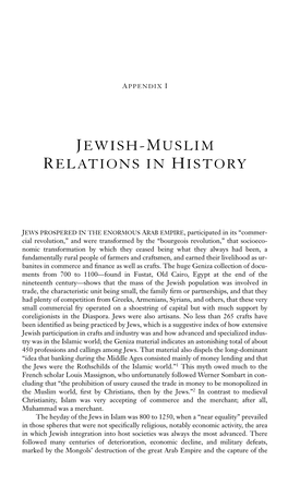 Jewish-Muslim Relations in History