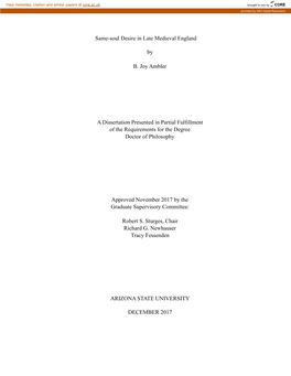 Ambler (ASUID# 1204282984), Dissertation