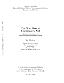The Nine Lives of Schrödinger's