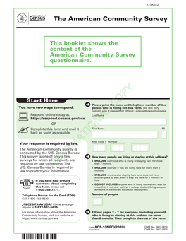 American Community Survey