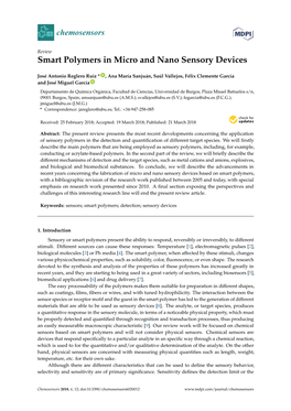 Smart Polymers in Micro and Nano Sensory Devices