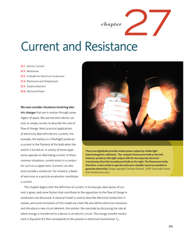 Current and Resistance