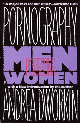 Pornography: Men Possessing Women