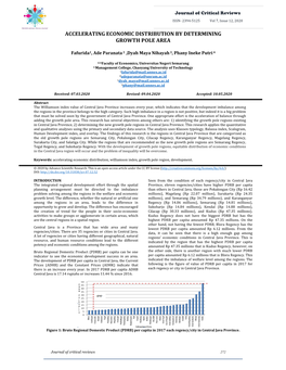 Accelerating Economic Distribution by Determining Growth Pole Area