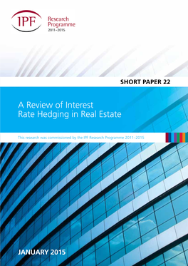 A Review of Interest Rate Hedging in Real Estate