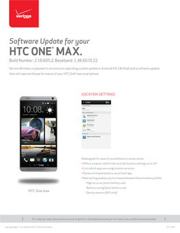 Software Update for Your HTC ONE® MAX