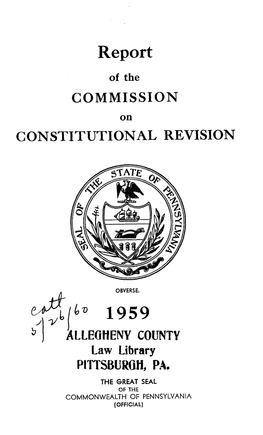 Report of the COMMISSION on CONSTITUTIONAL REVISION