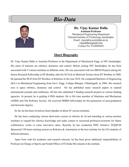 Dr. Vijay Kumar Dalla