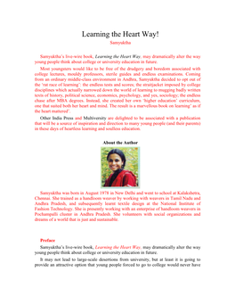 Learning the Heart Way! Samyuktha