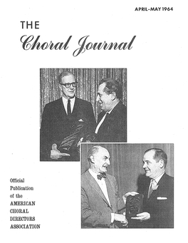 Official Publication of the AMERICAN CHORAL DIRECTORS ASSOCIATION Front FRANCO COLOMBO, INC