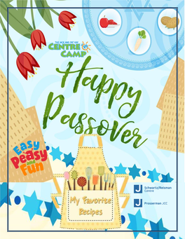 Centre Camp's Favourite Passover Recipe Book