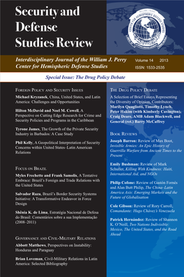 Interdisciplinary Journal of the William J. Perry Center for Hemispheric