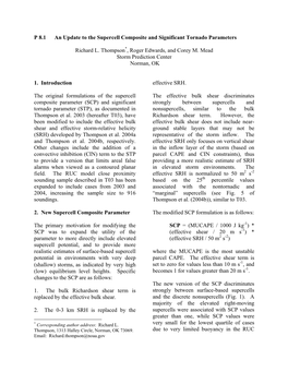 An Update to the Supercell Composite and Significant Tornado Parameters