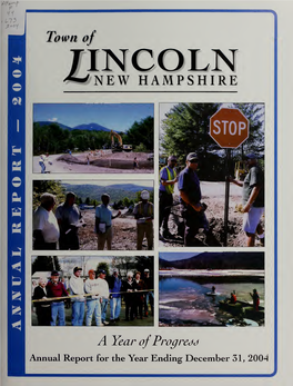 Annual Report of the Town of Lincoln, New Hampshire