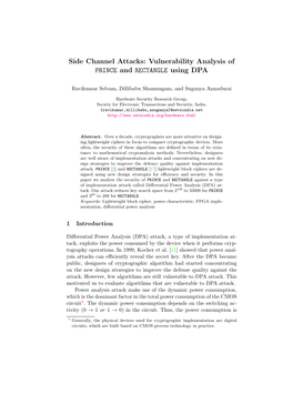 Vulnerability Analysis of PRINCE and RECTANGLE Using DPA