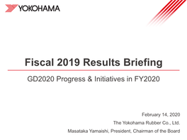 FY2019 Briefing