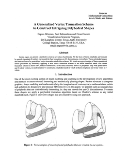 A Generalized Vertex Truncation Scheme to Construct Intriguing Polyhedral Shapes