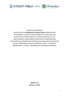 Termo De Referência Para Contratação De Empresa