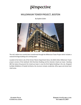 Millennium Tower Project, Boston