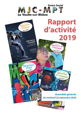 Rapport D'activité 2019