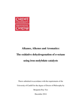 The Oxidative Dehydrogenation of N-Octane Using Iron Molybdate