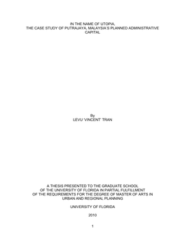 University of Florida Thesis Or Dissertation Formatting