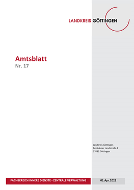 Amtsblatt Nr