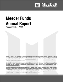 2020 Meeder Funds Annual Report
