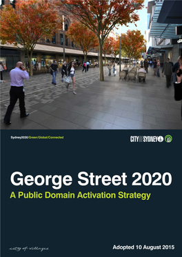 George Street 2020 – a Public Domain Activation Strategy