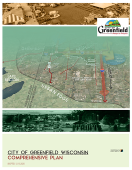 City of Greenfield Wisconsin Comprehensive Plan Adopted: 12.15.2020