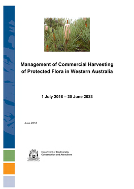 Management of Commercial Harvesting of Protected Flora in WA