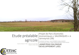 Etude Préalable Agricole