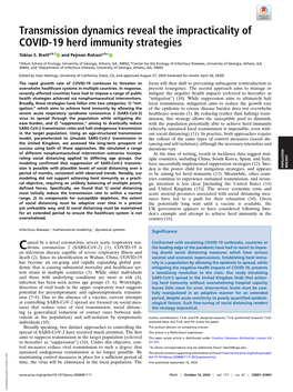 Transmission Dynamics Reveal the Impracticality of COVID-19 Herd Immunity Strategies