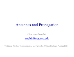 Antennas and Propagation