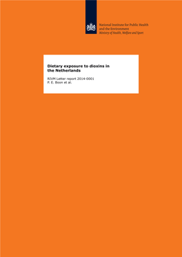 Dietary Exposure to Dioxins in the Netherlands