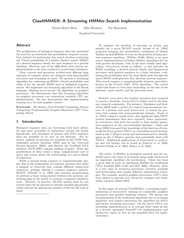 Clawhmmer: a Streaming Hmmer-Search Implementation