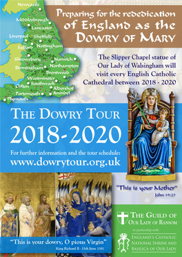 2020 Re-Dedication of England As the Dowry of Mary