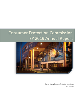 Consumer Protection Commission FY 2019 Annual Report