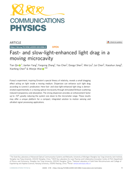 Fast- and Slow-Light-Enhanced Light Drag in a Moving Microcavity